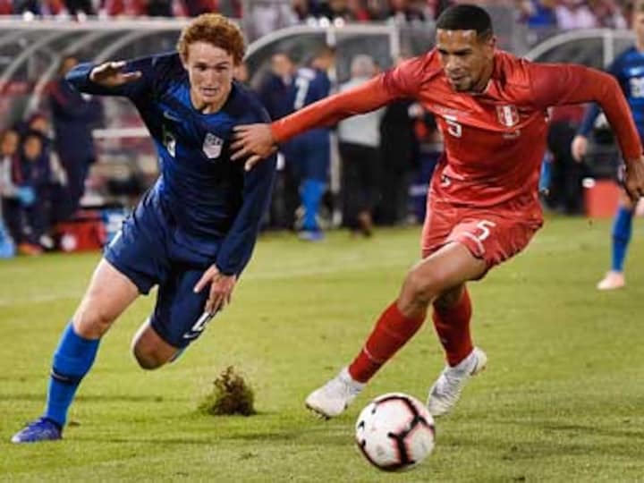 Peru's Edison Flores scores last-gasp equaliser to deny inexperienced United States side a win