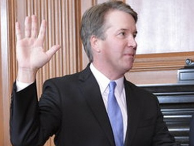 Brett Kavanaugh sworn to US Supreme Court after rancorous confirmation; Donald Trump flashes thumbs-up Brett Kavanaugh sworn to US Supreme Court after rancorous confirmation; Donald Trump flashes thumbs-up