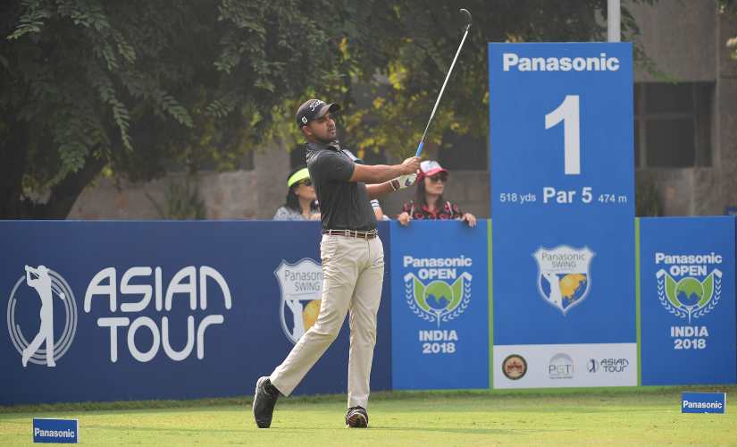 Khalin Joshi in action during Panasonic Open 2018.