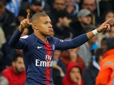 Ligue 1: Kylian Mbappe scores opening goal off bench against Marseille as Paris Saint-Germain equal record winning streak Ligue 1: Kylian Mbappe scores opening goal off bench against Marseille as Paris Saint-Germain equal record winning streak