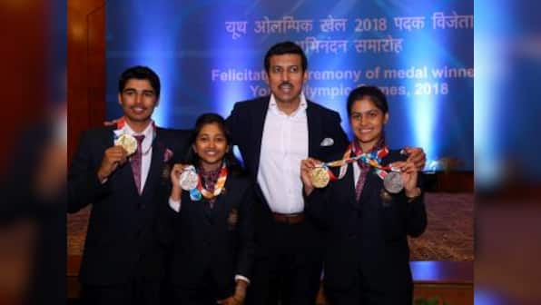 Government of India felicitates Youth Olympic Games medallists after country's best-ever showing at event