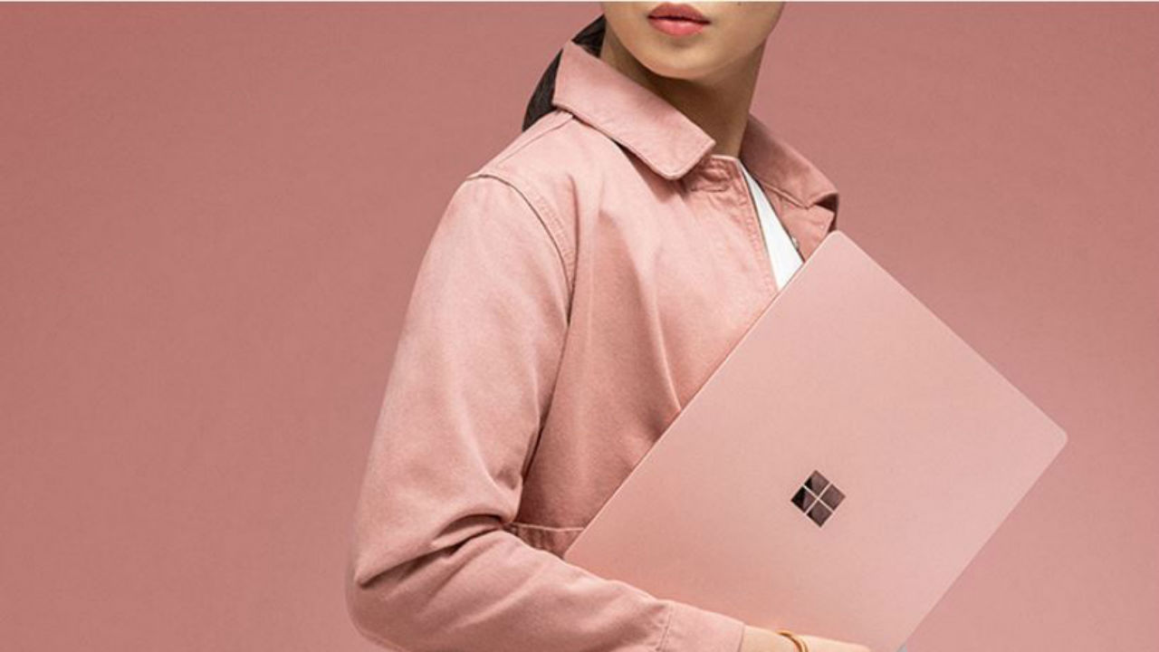 Microsoft unveils a blush pink coloured Surface Laptop 2 exclusively for China Microsoft unveils a blush pink coloured Surface Laptop 2 exclusively for China