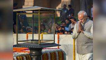 'Ahimsa can unite humanity when terrorism, hate divide nations,' says Narendra Modi in tribute to Mahatma Gandhi