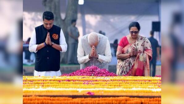 Narendra Modi pays tribute to Lal Bahadur Shastri on his 114th birth anniversary; prime minister visits Vijay Ghat
