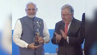 Narendra Modi gets UNEP Champions of the Earth award: Caring for ecosystem part of India's culture, says prime minister