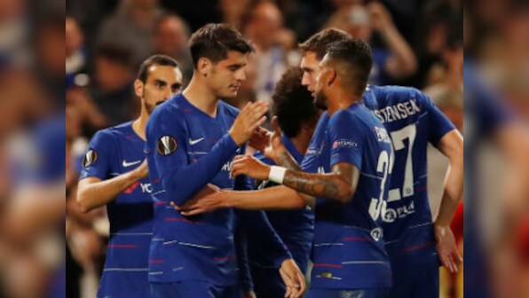 Europa League: Alvaro Morata breaks goal drought to secure narrow win for Chelsea; Arsenal ease past Qarabag
