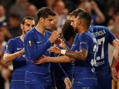 Europa League: Alvaro Morata breaks goal drought to secure narrow win for Chelsea; Arsenal ease past Qarabag Europa League: Alvaro Morata breaks goal drought to secure narrow win for Chelsea; Arsenal ease past Qarabag