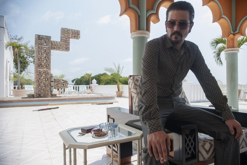 Diego Luna as Félix Gallardo in Narcos: Mexico. Netflix