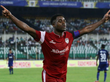 ISL 2018-19: Bartholomew Ogbeche scores hat-trick as NorthEast United FC stage stellar comeback to beat Chennaiyin FC ISL 2018-19: Bartholomew Ogbeche scores hat-trick as NorthEast United FC stage stellar comeback to beat Chennaiyin FC