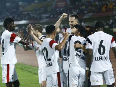 ISL 2018-19: Ten-man NorthEast United hold Jamshedpur FC to return to the top of the table ISL 2018-19: Ten-man NorthEast United hold Jamshedpur FC to return to the top of the table