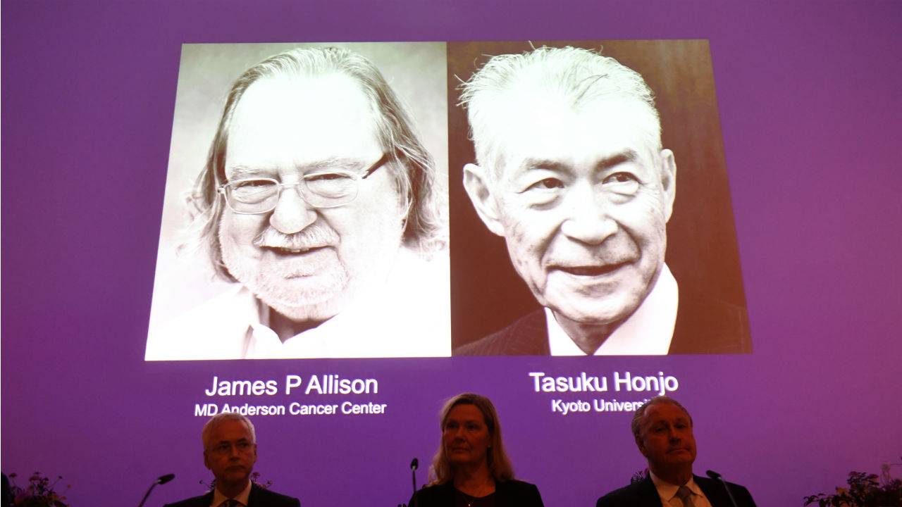 James Allison from US and Tasuku Honjo from Japan awarded 2018 Nobel Prize for Physiology or Medicine James Allison from US and Tasuku Honjo from Japan awarded 2018 Nobel Prize for Physiology or Medicine