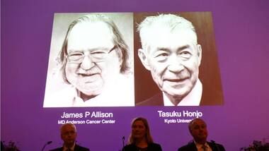 James Allison from US and Tasuku Honjo from Japan awarded 2018 Nobel Prize for Physiology or Medicine