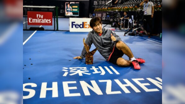 Shenzhen Open: Japan's Yoshihito Nishioka beats Pierre-Hugues Herbert to win first ATP World Tour singles title of career