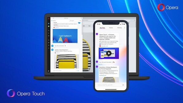 Opera Touch mobile browser with Flow technology now available for iOS users