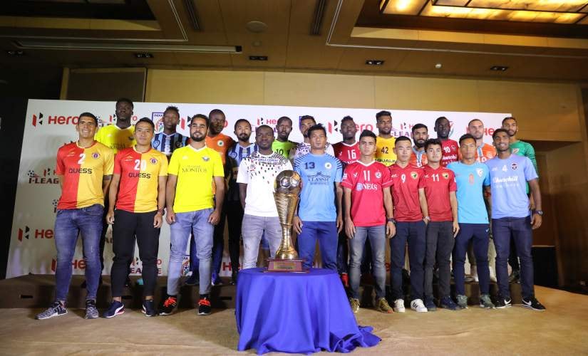 Shahnawaz Bashir (bottom row, 3rd from L) will feature for Real Kashmir in the 2018-19 I-League.