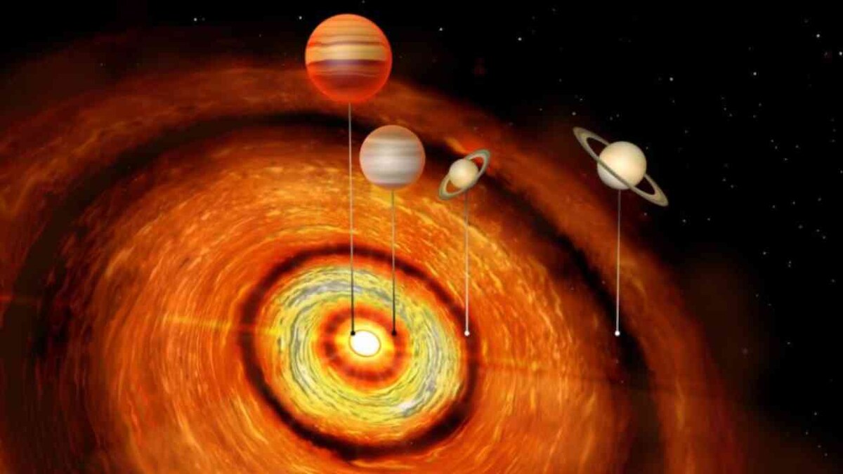 Massive planets orbiting young star could reveal how 'hot Jupiters' and systems form