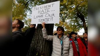 'President Hate, leave our state': 1,500 people march to protest Donald Trump's visit to Pittsburgh synagogue