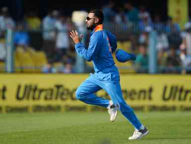 Rishabh Pant played as a fielder in his first ODI as MS Dhoni kept wickets. AFP