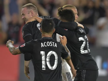 DC United's Wayne Rooney scores an incredible free-kick against Toronto FC. AFP