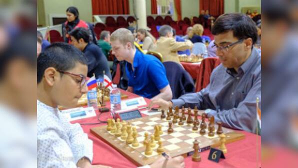 Isle of Man Masters: Viswanathan Anand narrowly escapes defeat against 13-year-old Raunak Sadhwani
