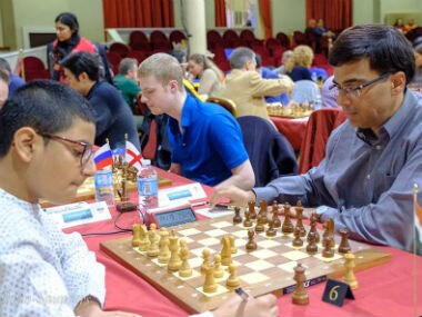 Isle of Man Masters: Viswanathan Anand narrowly escapes defeat against 13-year-old Raunak Sadhwani
