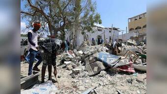 Double suicide blast in Somalia kills 14, injures 20; militant group Al Shabaab claims responsibility for attack