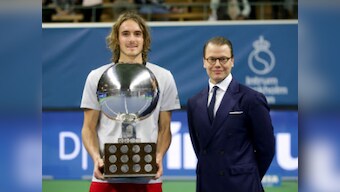 Stockholm Open: Stefanos Tsitsipas eases past Ernests Gulbis in straight sets to become first Greek man to win ATP title