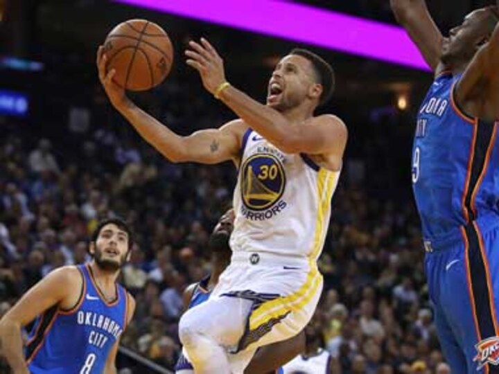 NBA: Steph Curry, Kevin Durant inspire fourth-quarter comeback for Golden State Warriors against OKC Thunder