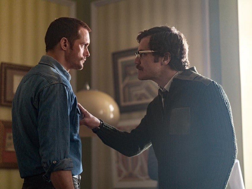 Skarsgård and Michael Shannon in a still from the series. Image via AMC