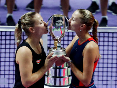 WTA Finals 2019: Timea Babos, Kristina Mladenovic defend doubles title with straight sets win over Barbora Strycova, Hsieh Su-Wei WTA Finals 2019: Timea Babos, Kristina Mladenovic defend doubles title with straight sets win over Barbora Strycova, Hsieh Su-Wei