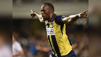 Former sprinter Usain Bolt scores brace on first start for Central Coast Mariners in pre-season game