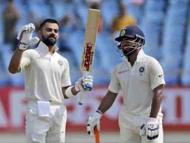 Virat Kohli scored 184 runs in two Tests against Windies at an average of 92. AP