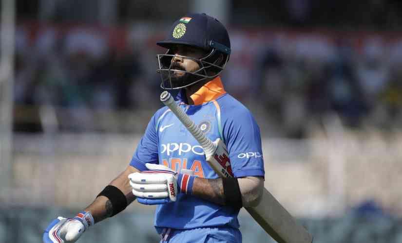 Virat Kohli got out for 16 in the 4th ODI. AP