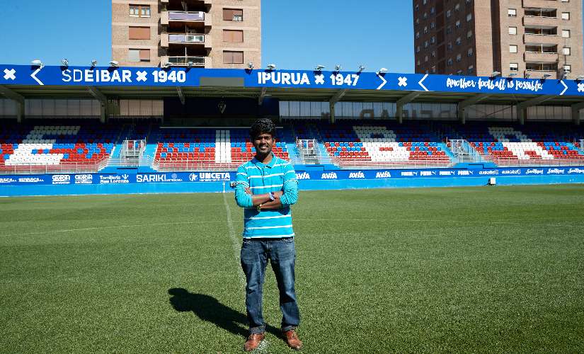 Chennai native Yograj Kumar is Eibar's New Business Development Officer. Image courtesy: LaLiga