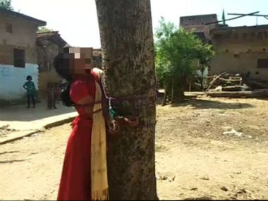 Bihar: Girl tied to tree, thrashed on Panchayat's diktat for eloping with man from another caste in Nawada district Bihar: Girl tied to tree, thrashed on Panchayat's diktat for eloping with man from another caste in Nawada district