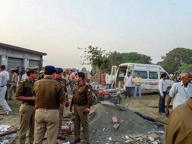 Explosion at firecracker factory in Uttar Pradesh's Badaun leaves eight people dead, three seriously injured Explosion at firecracker factory in Uttar Pradesh's Badaun leaves eight people dead, three seriously injured