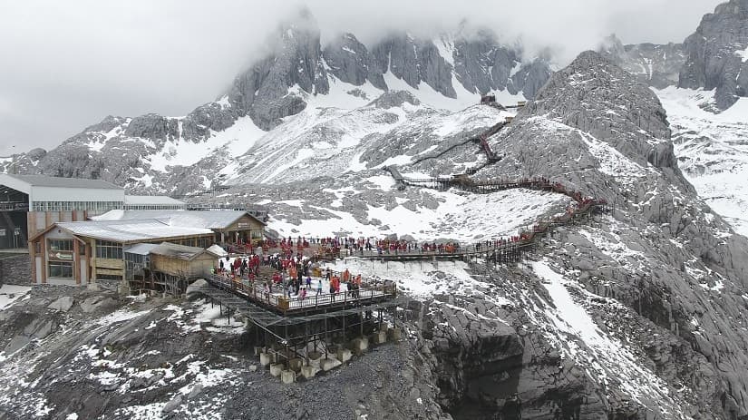 Scientists say Baishui glacier is one of the fastest melting glaciers in the world due to climate change and its relative proximity to the Equator. It has lost 60 percent of its mass and shrunk 250 meters since 1982. AP