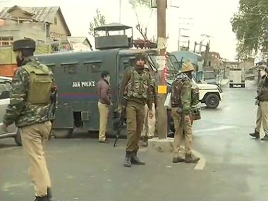 Three terrorists killed in encounter in Jammu and Kashmir's Srinagar; one policeman dead, four others injured Three terrorists killed in encounter in Jammu and Kashmir's Srinagar; one policeman dead, four others injured