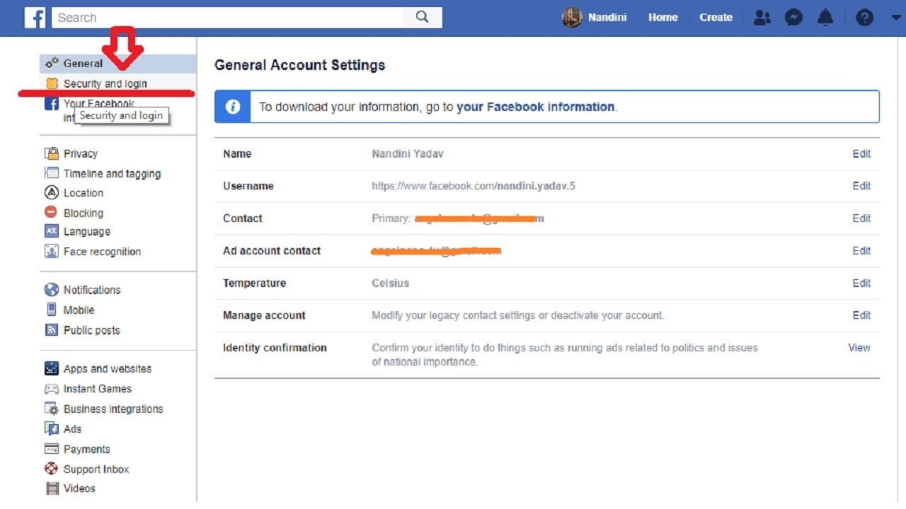 facebook/login/identify hacked account