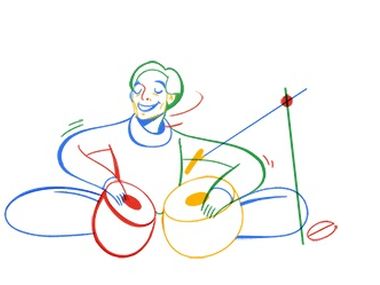 Tabla maestro Lachhu Maharaj's 74th birthday commemorated with a Google Doodle Tabla maestro Lachhu Maharaj's 74th birthday commemorated with a Google Doodle