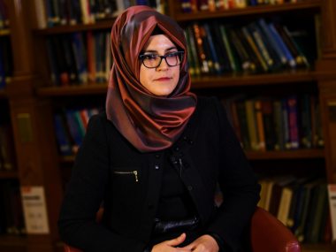 File image of Hatice Cengiz, the fiancee of late journalist Jamal Khashoggi. Reuters