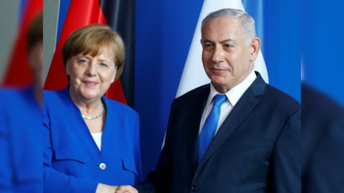 Angela Merkel and Benjamin Netanyahu hold talks to publicly brush aside ...