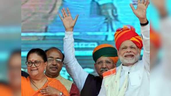 Narendra Modi in Rajasthan: PM accuses Congress of playing 'vote bank politics', lists Vasundhara Raje govt's triumphs