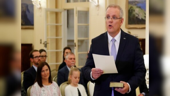 Scott Morrison sworn in as Prime Minister of Australia; new cabinet, which includes a record seven women, also takes oath of office
