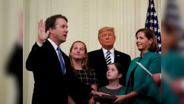 Donald Trump apologises to Brett Kavanaugh's family on behalf of nation for its 'terrible suffering', calls SC justice 'fair-minded, unbiased'
