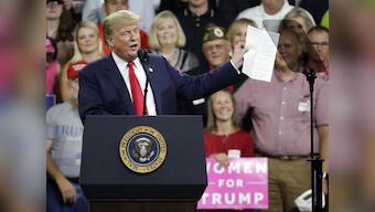 ‘Very scary time for young men in America’: Donald Trump feeds off male resentment against #MeToo brigade as midterm elections loom