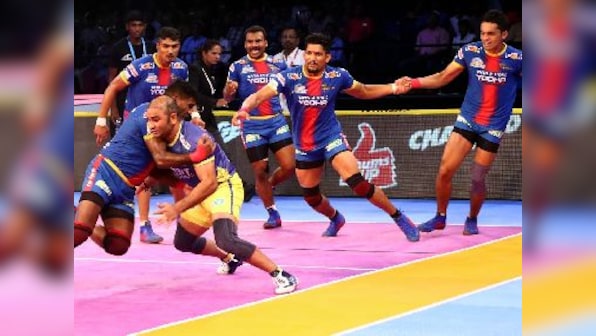 Pro Kabaddi 2018, Dabang Delhi vs UP Yoddha, Match Highlights: UP edge Delhi in close encounter