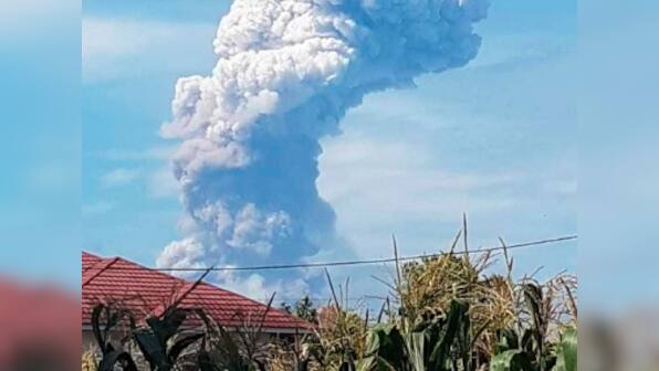 Volcano erupts in earthquake-battered Sulawesi island in Indonesia; disaster agency says no need for evacuation for now