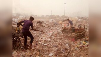 As fire at Bhalswa landfill adds to Delhi’s smog, experts push for segregating waste at source, formalising garbage collection