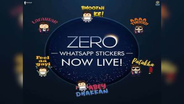 ZERO ko WhatsApp stickers ki ‘Feel aa gayi’ – The first ever Indian Film to launch the WhatsApp sticker pack!